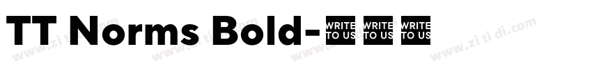 TT Norms Bold字体转换 TT Norms Bold字体转换